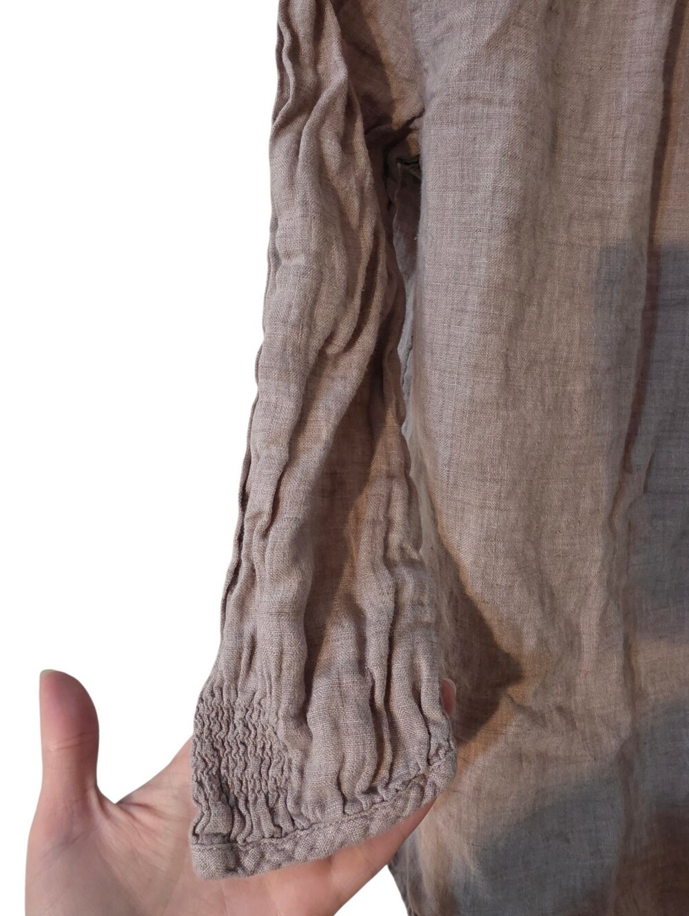 Sigrid Olsen Linen Button Up Top- Medium - Picture 9 of 9